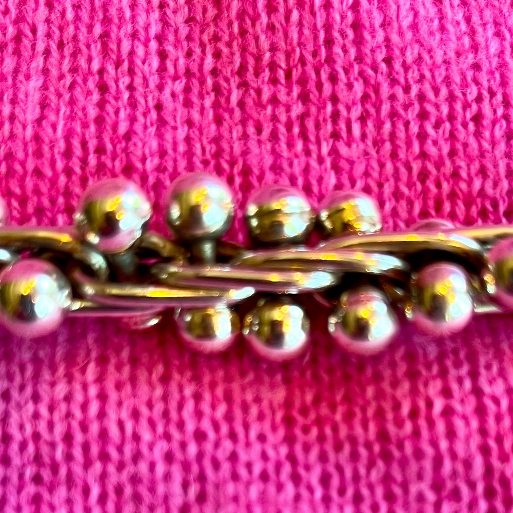 Sterling Silver Barbell Link Choker - Picture 7 of 16